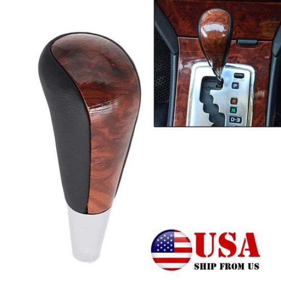 Black + Wood Gear Shift Knob For Toyota Tundra Camry Tacoma 4Runner Rav4 LB23
