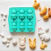 Creative Bear Rabbit Shaped Chocolate Silicone Mold 3D Candy Pudding Biscuit Cake Baking Mold