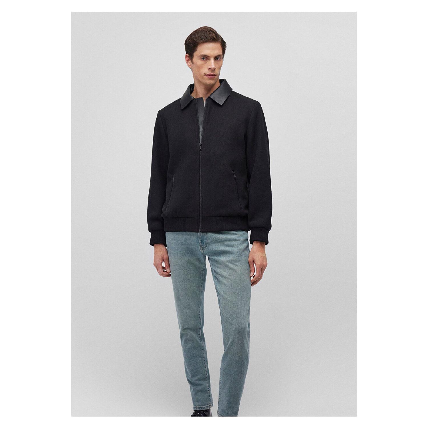 

Черная куртка Stamp из полушерсти обычного кроя / нормального кроя 0110453-900 XS