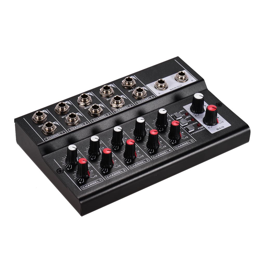 MIX5210 10 Channel Mixing Console Digital Audio Mixer Stereo for Recording DJ Network Live Broadcast Karaoke