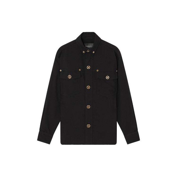 Versace Gabardine wool shirt jacket 1004062-1A01703-1B000