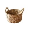 Handwoven and Gourd Grass Storage Basket - Natural Woven Tray for Desk, Snacks and Clutter Organization