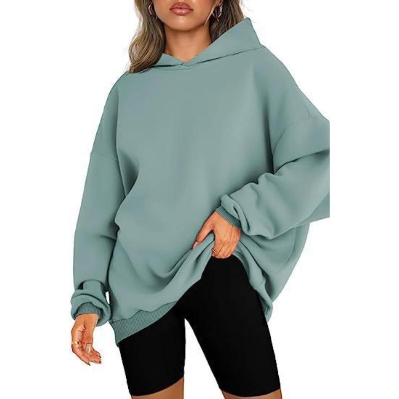 Pullover con cappuccio da donna europeo e americano, oversize, largo, casual, maglione con velluto