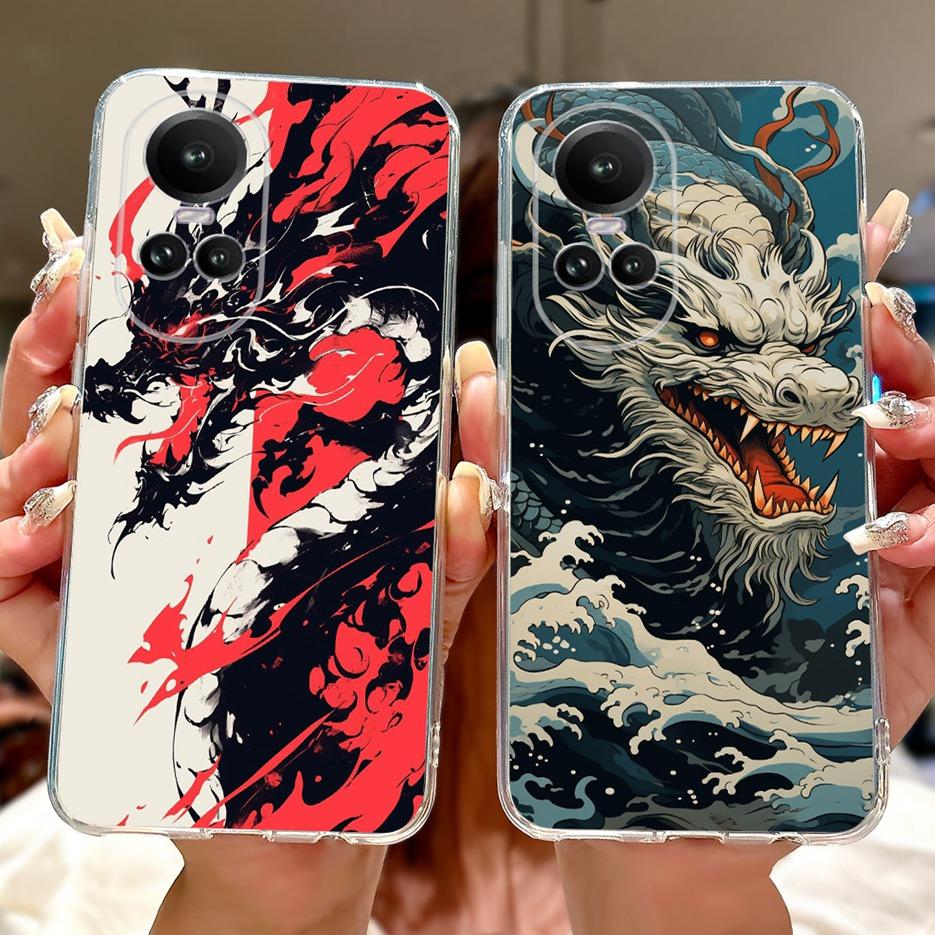 For Oppo Reno 10 5G Case CPH2531 Luxury Fashion Painted Cover Soft Slim Phone Case For Oppo Reno 10 Pro Plus Reno10 Pro+ 5G Bags
