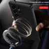S25ULTRA Phone Case: Cross-Border Leather, Magnetic, Wireless Charging, 2-in-1 Protection