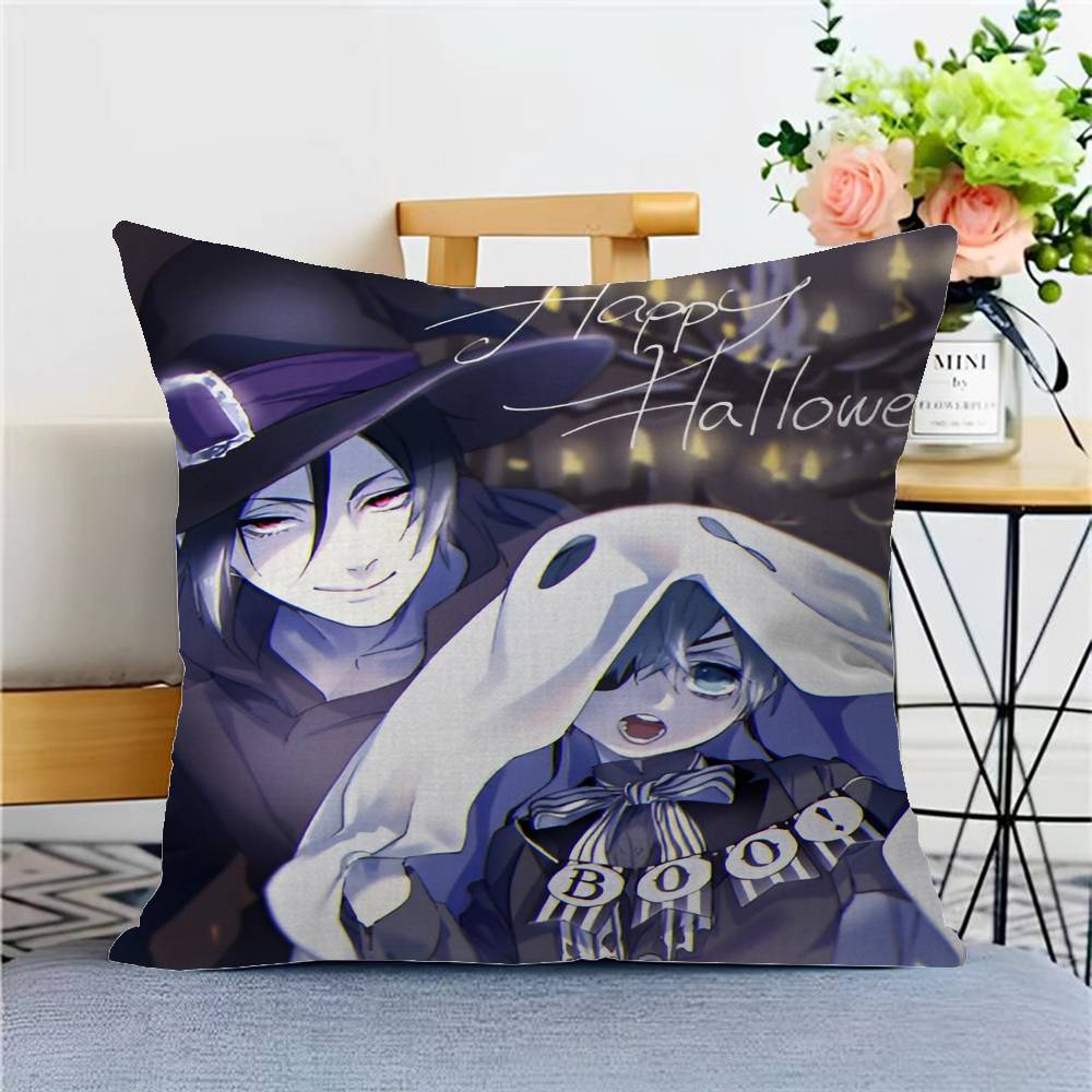 

Black Butler Personalized picture text home decorative pillows Household Gifts 45x45cm 12x12Inch