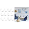 12pcs Wall Mount Record Shelf Acrylic Vinyls Floating Shelves Display Holder Clear Storage Album Bookshelf Book Storage
