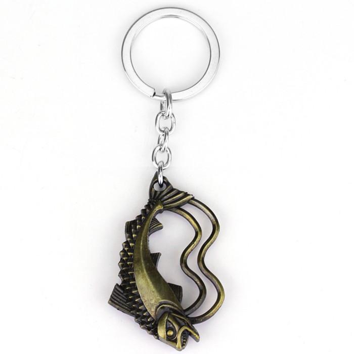 Classic Movie Dragon Shape Keychain Wolf Head Pendant Fashion Trend Bottle Opener Keyring for Fan Collectible Accessories