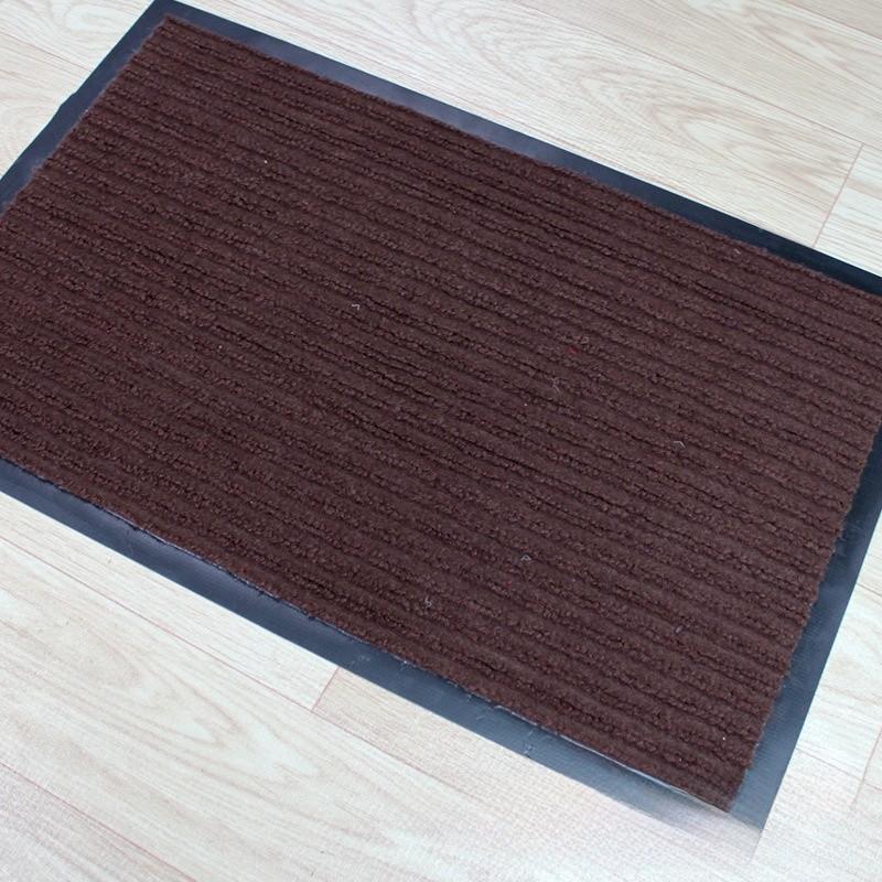 Modern Simple Patterned Corrugated Doormat With Absorbent Fibers For Indoor And Outdoor Use