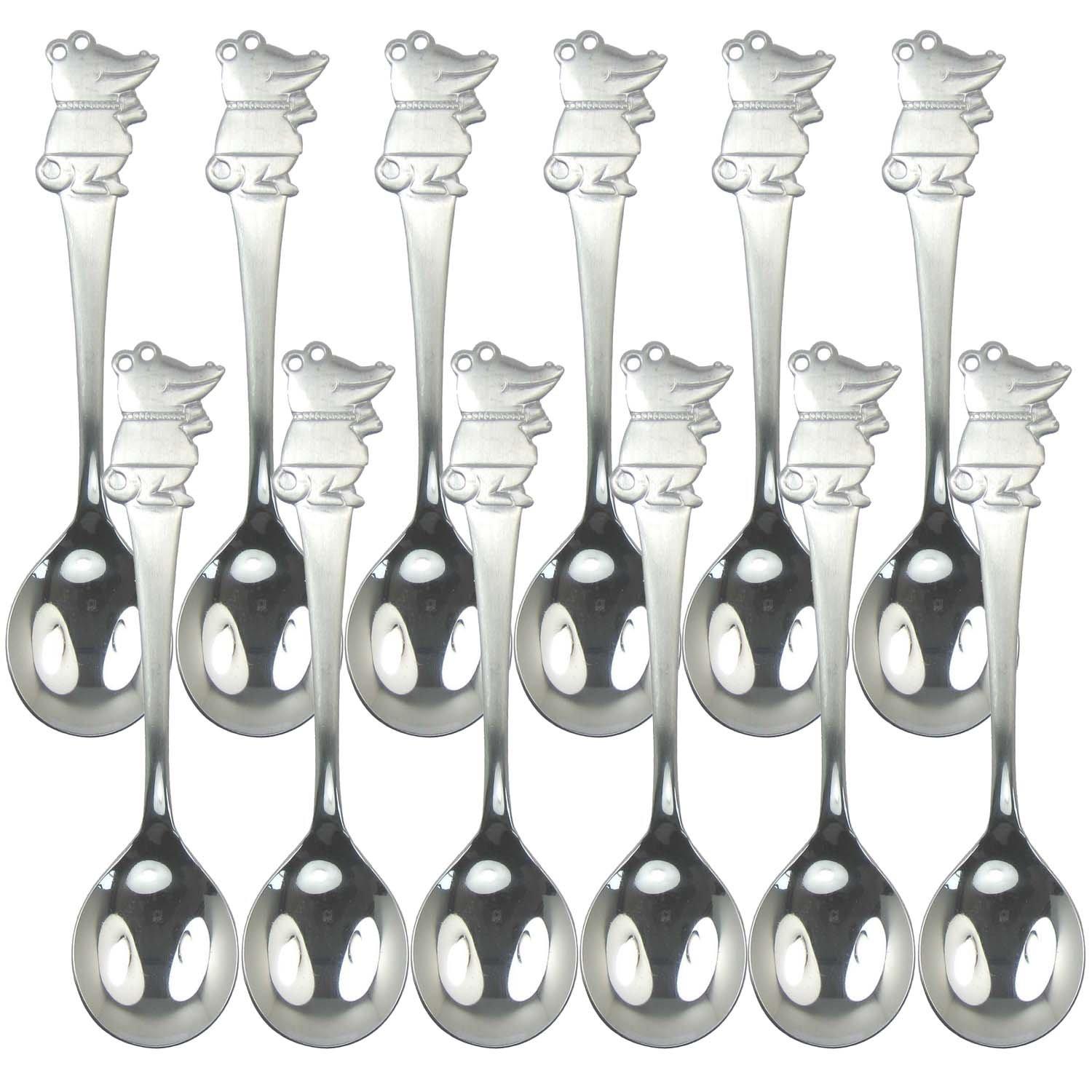 Nagao Forest Friends Crocodile Set of Made in Japan Spoons, Design, 12,
