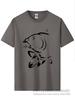 Summer Round Neck 3D Fish Print Top Fashionable Casual Short Sleeved Men's T-shirts