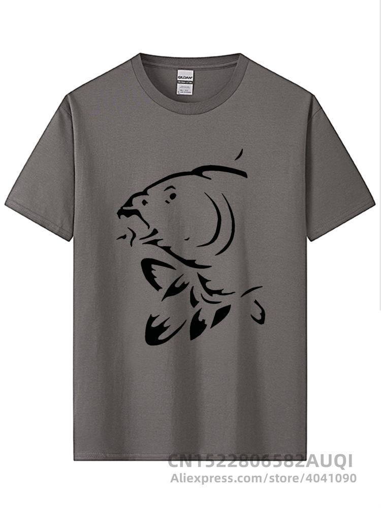 Summer Round Neck 3D Fish Print Top Fashionable Casual Short Sleeved Men's T-shirts