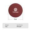 2pcs Car Leather Water Coaster Anti-slip Mats Bottle Cup Holder For Volkswagen VW Tiguan CC Jetta Polo Golf Passat T-ROC Touareg zf9