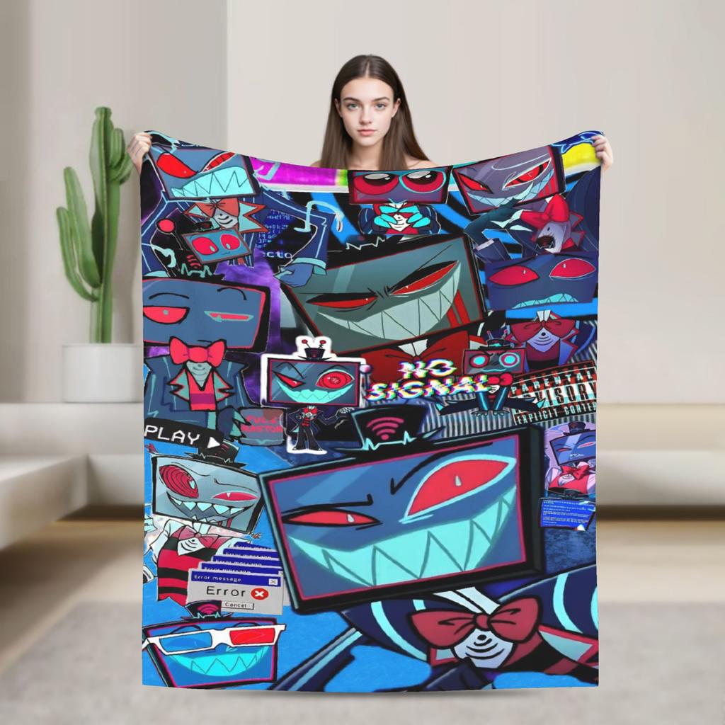 Vox Hazbined Plush Blankets  Creative Throw Blankets for  Sofa Bedding Lounge 150*125cm Bedspread