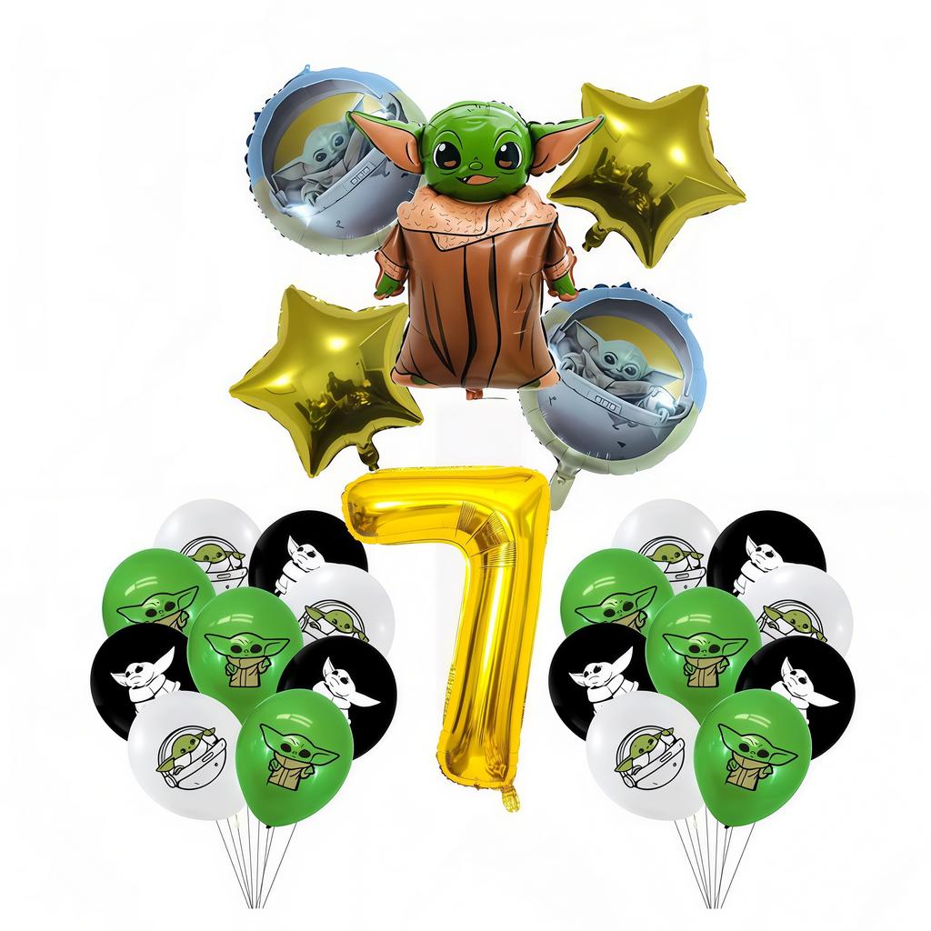 Star Waring Yoda Baby Theme Birthday Party Decoration Plate Napkin Cup Balloons Banner for Boys Favor Baby Shower Supplies Gifts