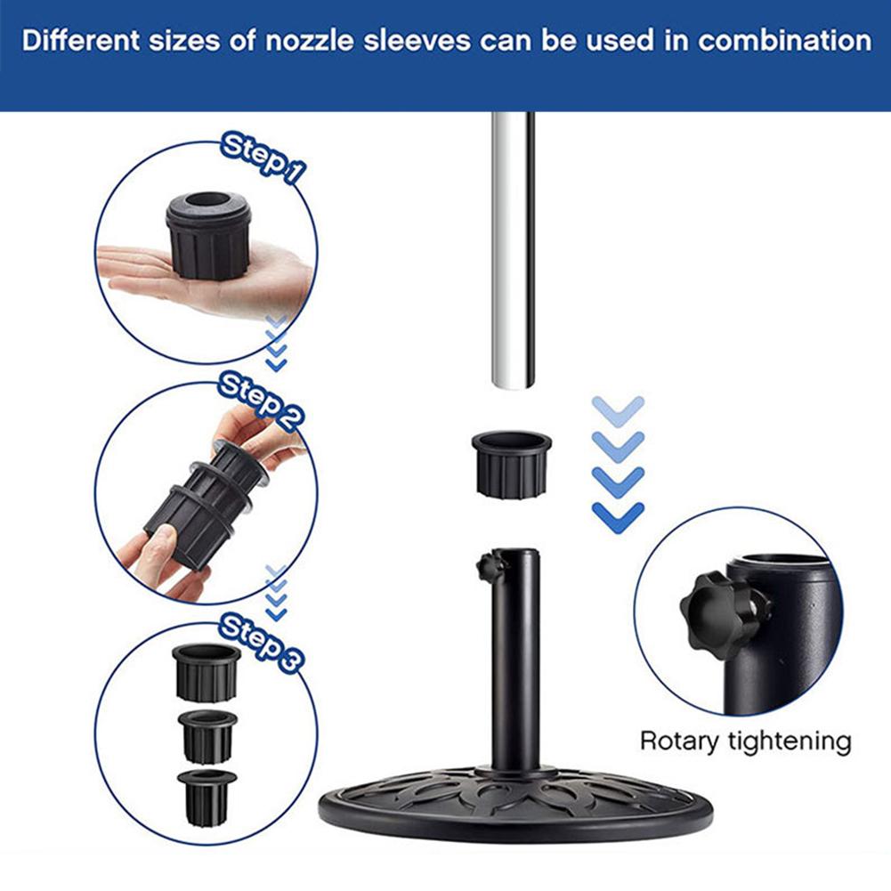 Cap Patio Umbrella Stand Replacement Parts Stand Base Stabilizer Sleeve Sun Umbrella Base Accessories for Outdoor Spaces