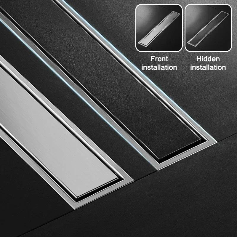 OK Invisible Floor Drain Hidden Extended Floor Drain Anti-Odor Shower Drain Bathroom Accessories Drainer