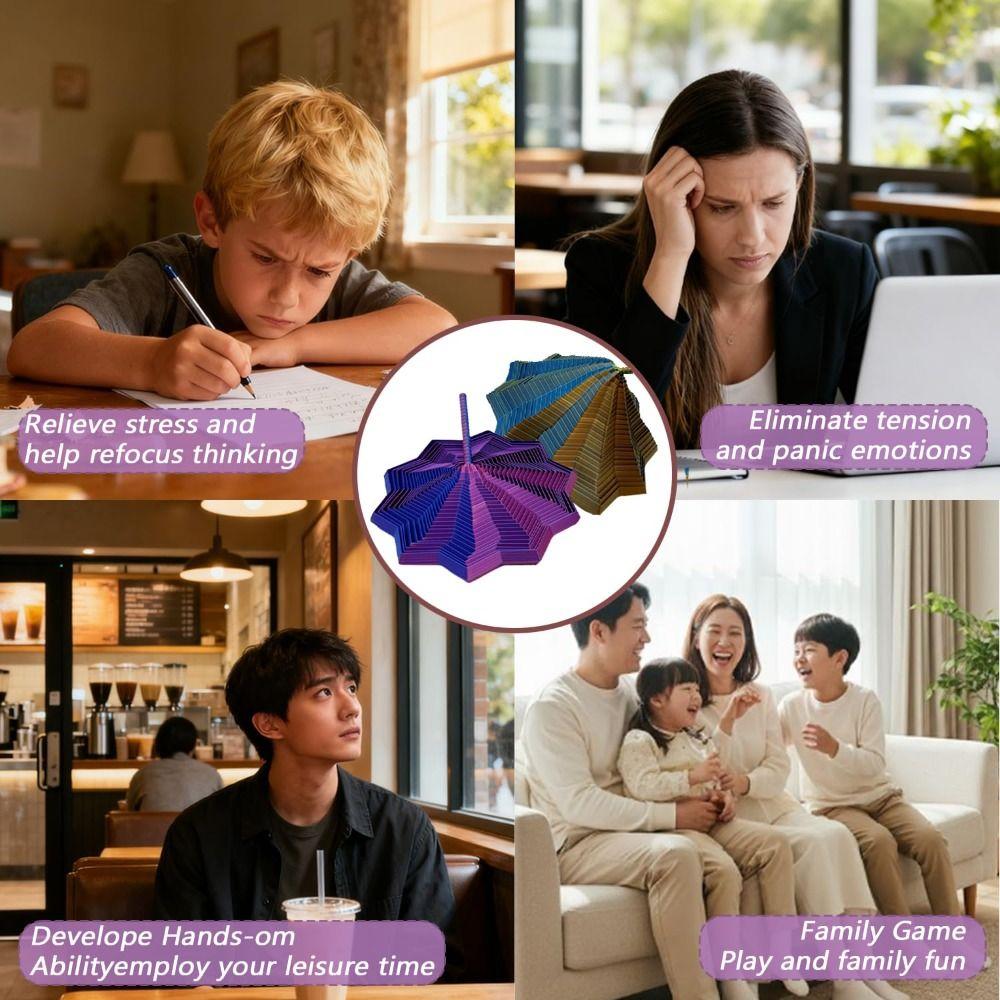 Geometric Design Fractal Fidget Star Model 3D Printing Expanded Sensory Model  Office/School