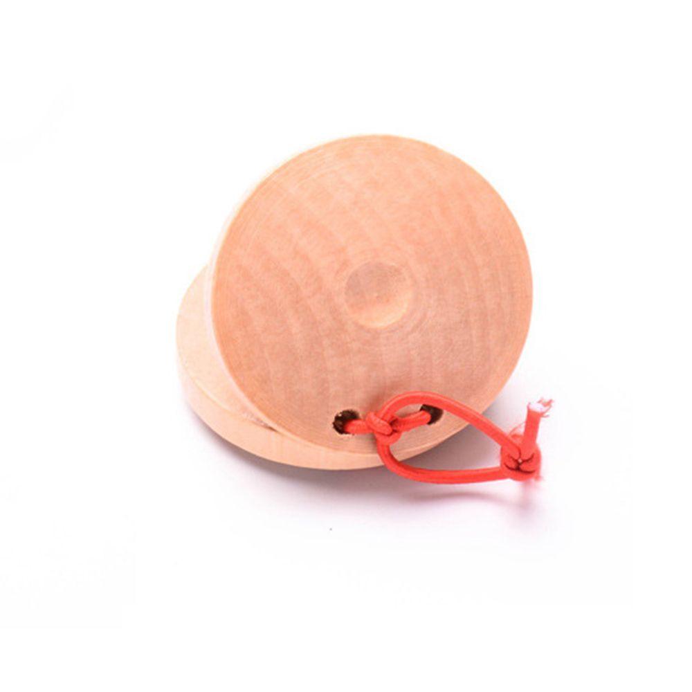 Development Listening Ability Unisex Wooden Percussion Musical Instrument Toy Castanets