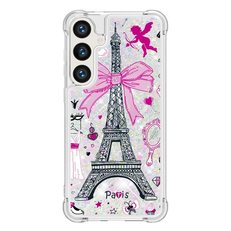 S24 Fe Case On For Funda Samsung Galaxy S24 FE Cover Glitter Dynamic Liquid Case For Samsung S 24 Ultra S24+ S24FE Cases Coque