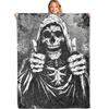 Halloween Fun Skull Dance Plush Blanket All Seasons Suitable for Sofa Bed Office Nap Blanket Cover Blanket