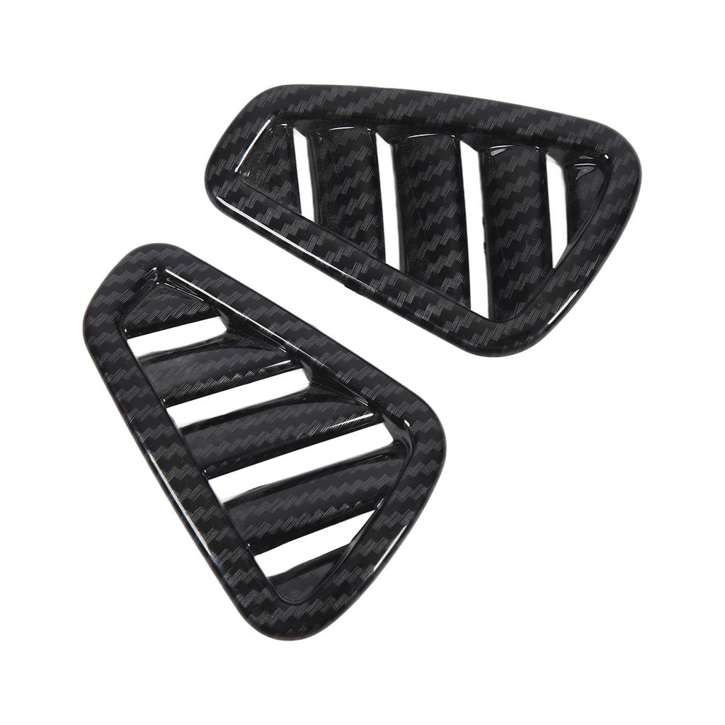 1Pair Dashboard Air Outlet Vent Cover Carbon Fiber Pattern Dashboard Side Air Vent Cover Replacement for Benz A‑Class