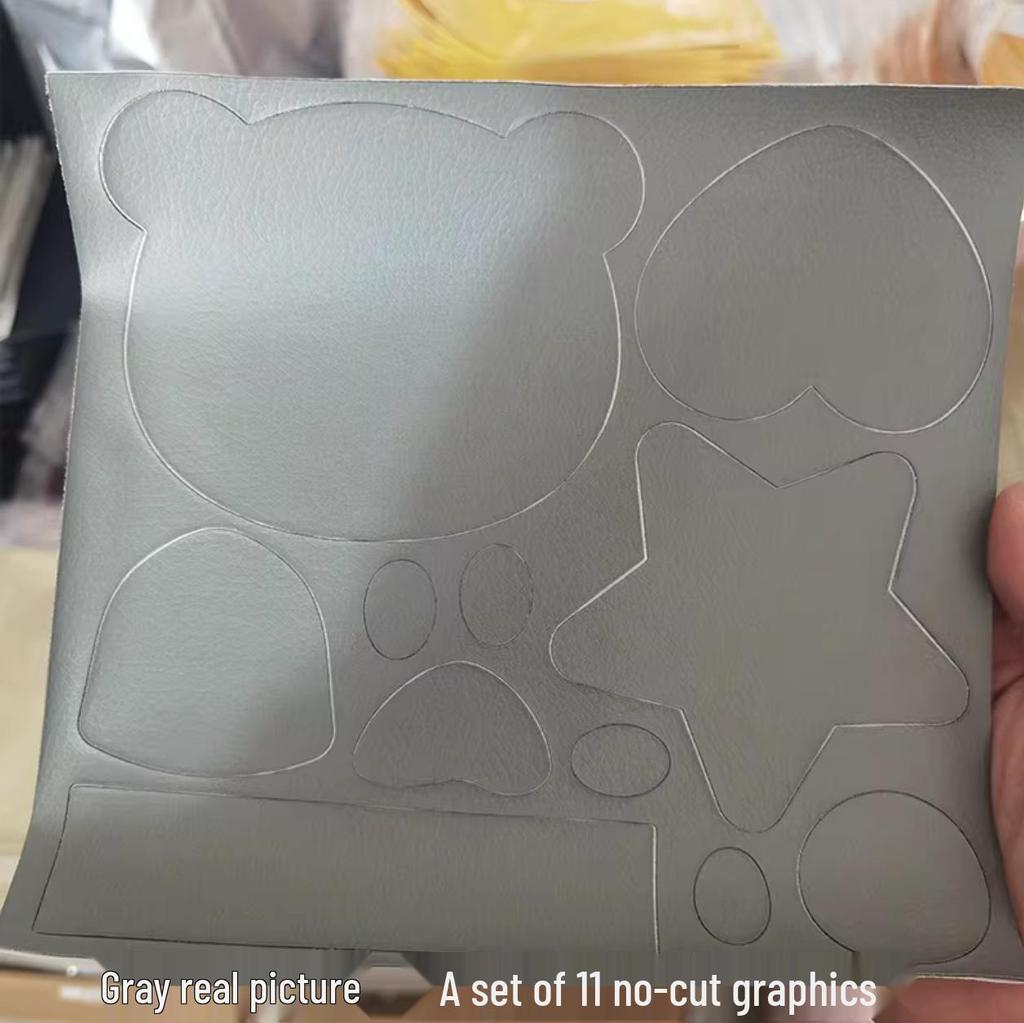 Selbstklebender Bär Kunstleder Reparaturflicken für Sofa- oder Zigarettenbrand-Schäden