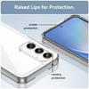 For Samsung Galaxy A35 5G Case Crystal Clear Phone Cover with Electroplated Buttons (Big Rear Lens Hole)