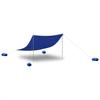 Tenda Ombrellone da Spiaggia con Sacchi di Sabbia Blu 304 x 300 cm