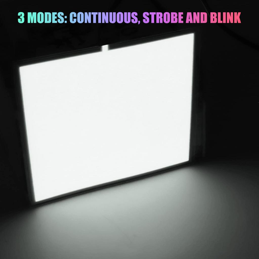 Electroluminescent EL Panel DIY EL Backlit Cuttable Paper Lamp for Holiday and Warning 10cm x 10cm Light, Decorations, Cosplay, Signs,