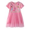 Summer Mesh Girls' Princess Short Sleeve Dress