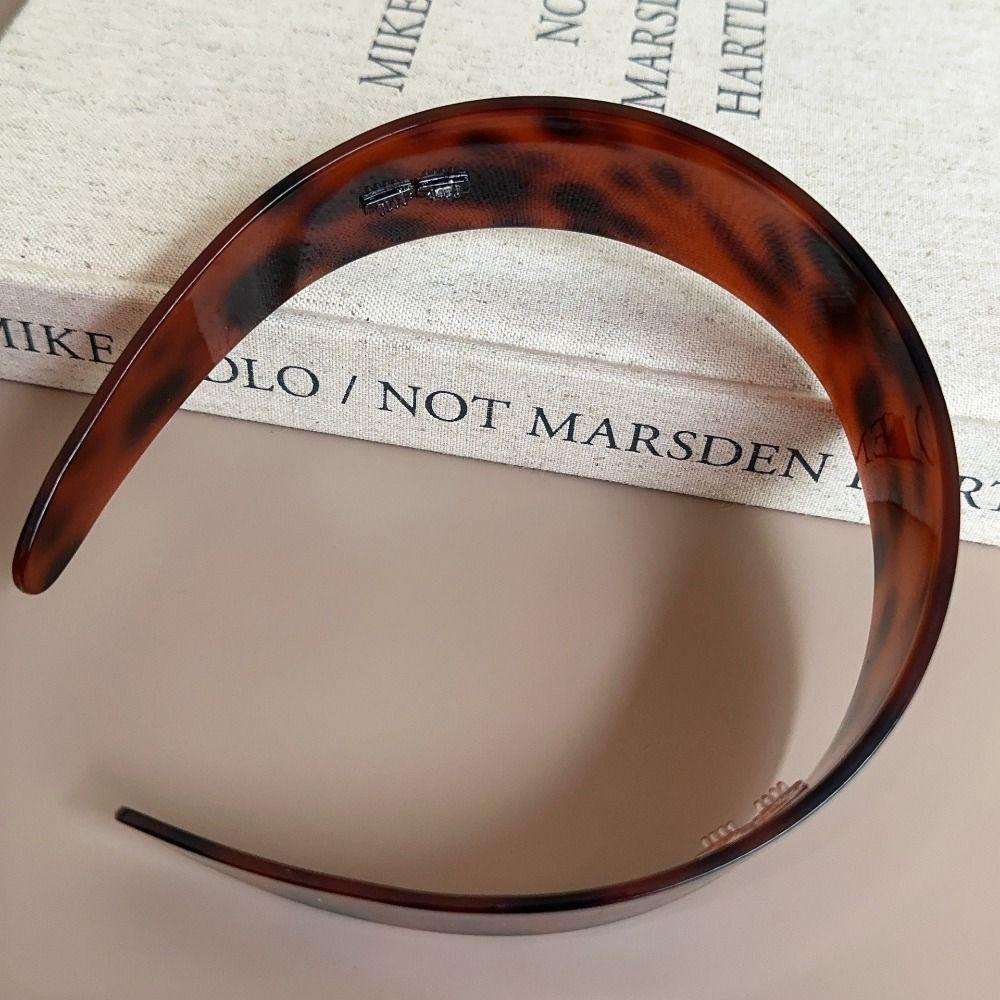 French Leopard Headband Acetic Acid Korean Style Hair Hoop Exquisite Retro Hairband  Daily