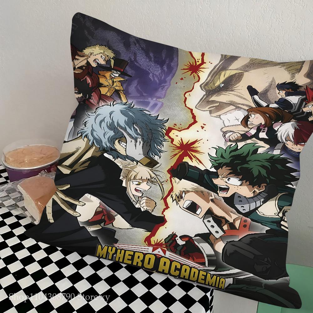 Anime My Hero Academia Pillow Case Square Pillow Bedroom Sofa Leisure Comfort Cushion Car Living Room Home Decoration
