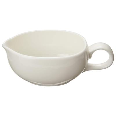 Plus Serum Sauce Boat (1-Serve), 110cc, Bone China, 9795-3189