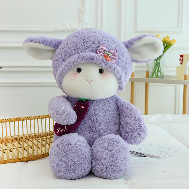 

Dormy cashmere toy holding eggplant lamb doll children s birthday gift office companion doll 30cm【0.14kg】 светло-фиолетовый
