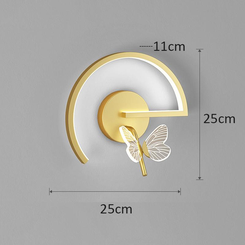 LED Modern Sofa Butterfly Wall Lamp Decor Bedside Tables Lamps For Home Hall Kitchen Living Room Nordic Indoor Lighting Light