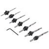 8 Teile/satz Kegel Senker Bit Schraube Set High Speed Stahl Holz Pilot Loch für Woods