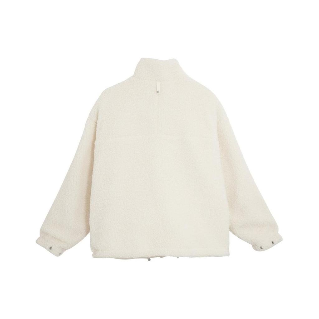 Puma Navy Series Solid Color Reversible Long Sleeve Jacket Unisex Jacket White 623125-65