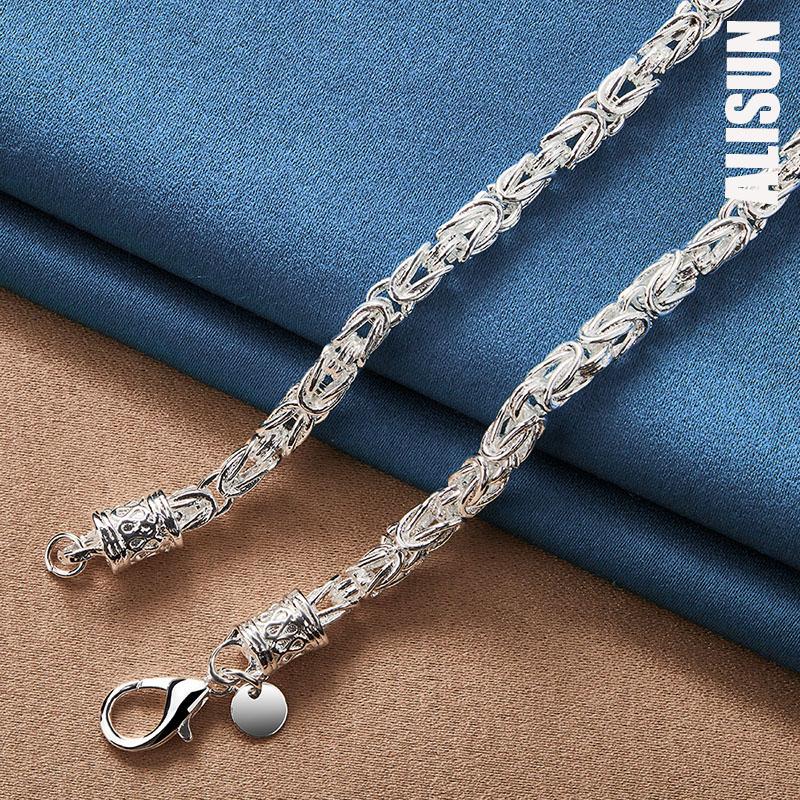 925 Sterling Silver Faucet Chain Necklace Fashionable Wedding Jewelry