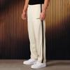 YOUNGLA Men's Patchwork Stripe Track Pants - Casual Embroidered Gym Sportswear