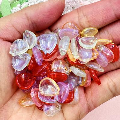 100pz 10.8*12.2mm Moda Acrilico Goccia Petalo Perline Sciolte per Collana Orecchini Bracciali Creazione di Gioielli