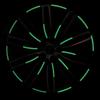 80Pcs Car Wheel Hub Reflective Sticker Night Safe Driving Tire Rim Luminous Decal Stickers Auto Motorcycle Styling Decor Decals