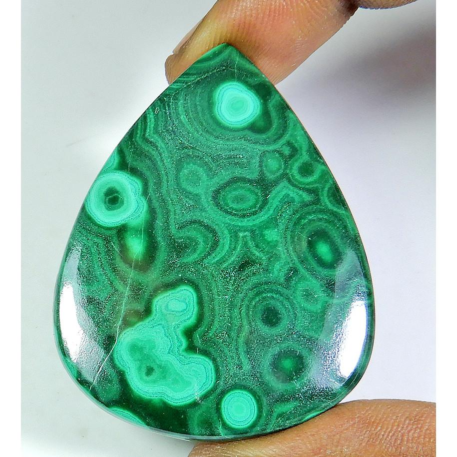 AA++ Gorgeous Malachite Cabochon Designer Pear Loose Gemstone 38X49X04 MM SK-458
