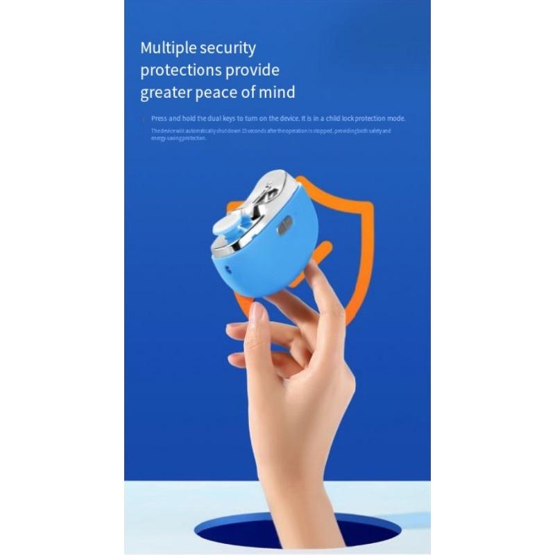1 ks 2 v 1 elektrický strihač nechtov nabíjateľný automatický strihač nechtov domáci detský prenosný detský brúsku na nechty