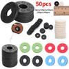 50pcs Rubber Guitar Strap Locks Blocks for Acoustic Electric Guitar Bass Lightweight Music Elements Guitar Ukulele Accessories