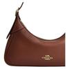 Coach Ella Metallic Accents Solid Design Leather Shoulder Bag Small Women Shoulder Bag Brown CDY38-IMR1W