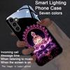 Lotus Buddha Colorful Luminous Phone Case For Samsung S26 S25 S24 S23 FE S22 S21 Ultra Plus Z Fold 7 6 5 LED Light Shining Cover