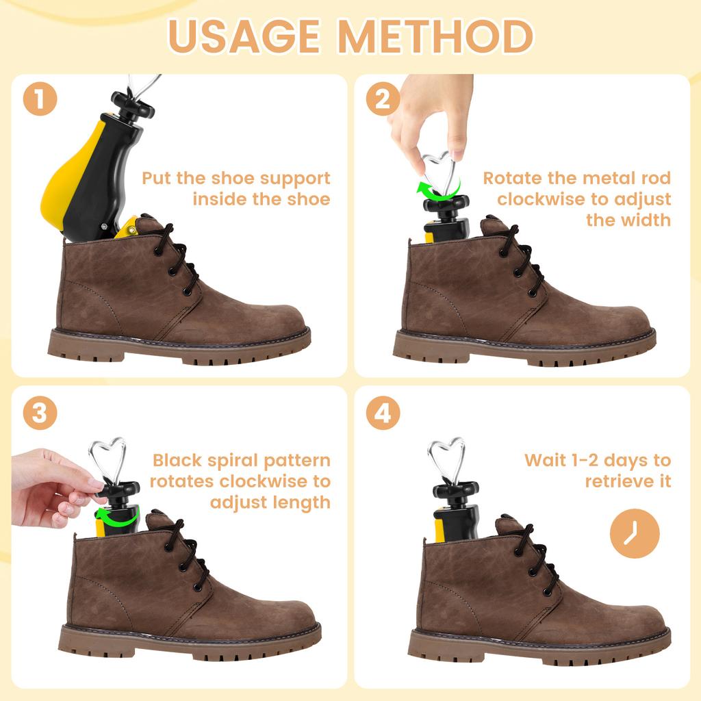 Shoe Stretcher Adjustable Universal Sneaker Shoe Boot Widener Stretcher 4 Way Shoe Widener Expander for Footwear Shaping