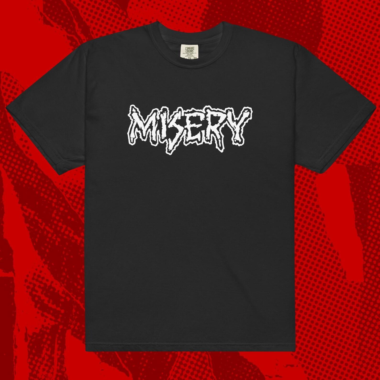 Misery Logo T-Shirt | Crust Punk Anarcho Crass Amebix Hardcore XL