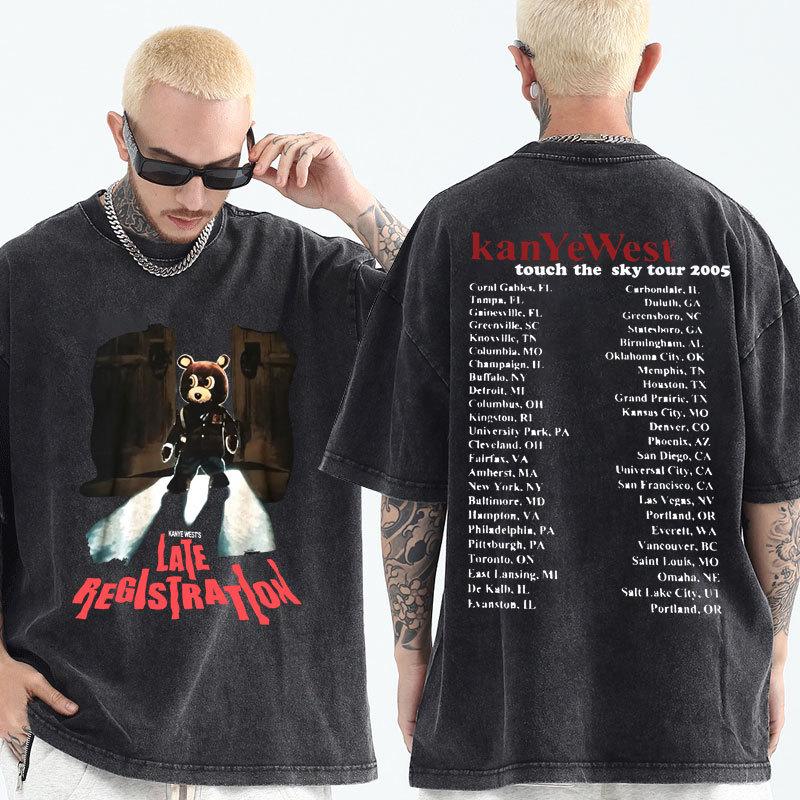 Rapper Kanye West Late Registration Tour 2005 Vintage Washin S